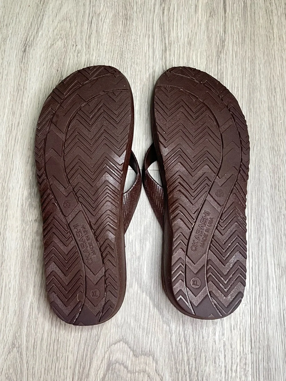 Okabashi flip flops men’s XL